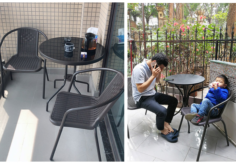 阳台小桌椅三件套