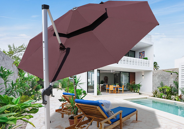 户外太阳伞遮阳伞怎么选，4个方面给你建议